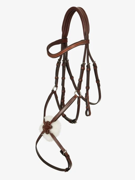 LeMieux Arika Grackle Bridle Brown 1 LeMieux Arika Grackle Bridle Brown
