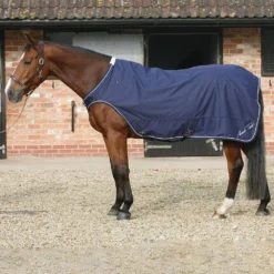 Mark Todd Horse Walker/Lunge Rug Navy/White