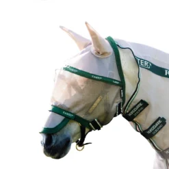 Rambo Plus Fly Mask Oatmeal/Green