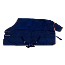 Shires Typhoon 100g Std Turnout Navy